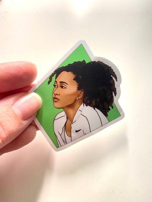 3” Vinyl Sticker Naomi Osaka Tennis Inspiring Woman