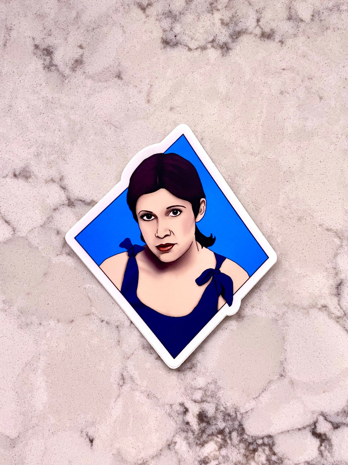 3” Vinyl Sticker Carrie Fisher Princess Leia Star Wars Inspiring Woman