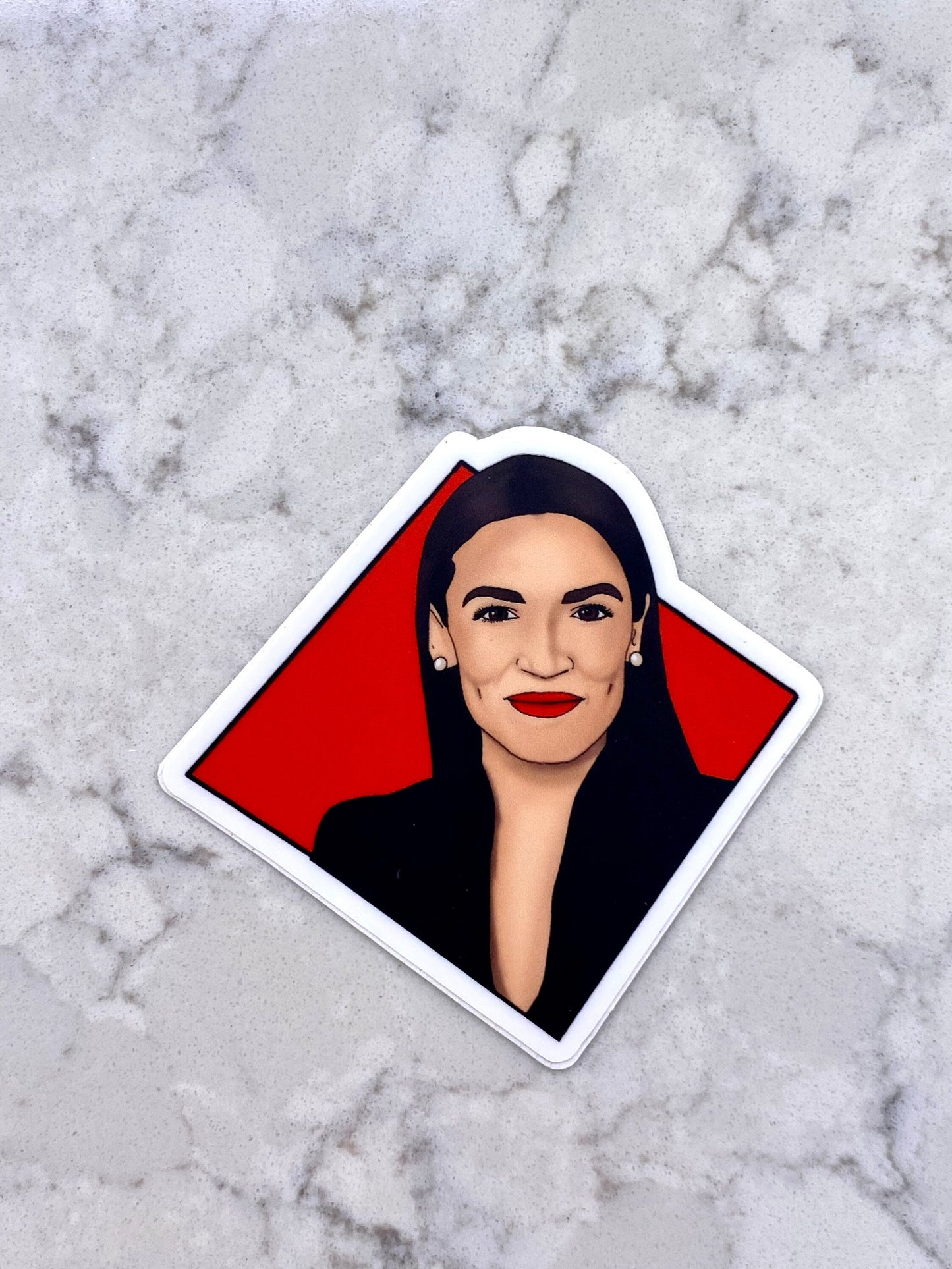 AOC 3” Vinyl Sticker Alexandria Ocasio-Cortez Inspiring Woman