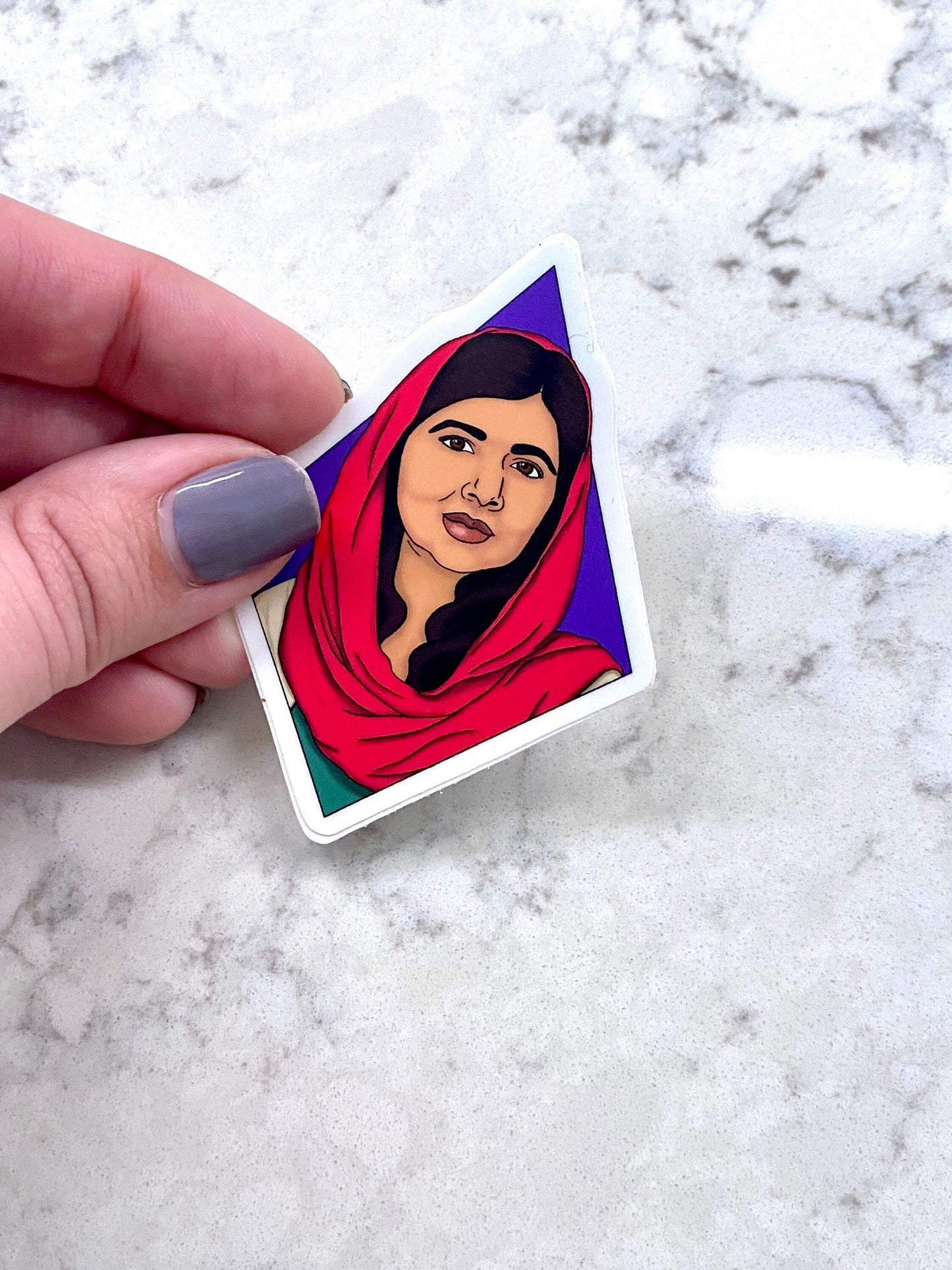 3” Vinyl Sticker Malala Yousafzai Inspiring Woman