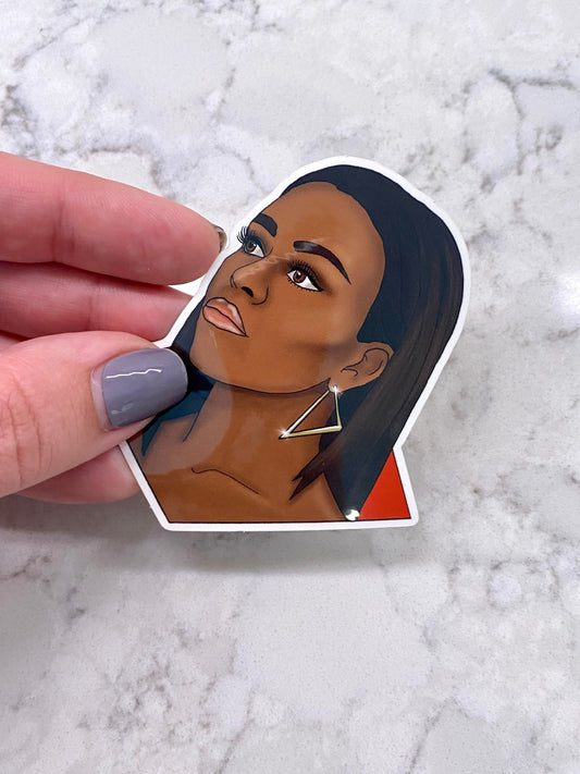 3” Vinyl Sticker Michelle Obama First Lady Inspiring Woman