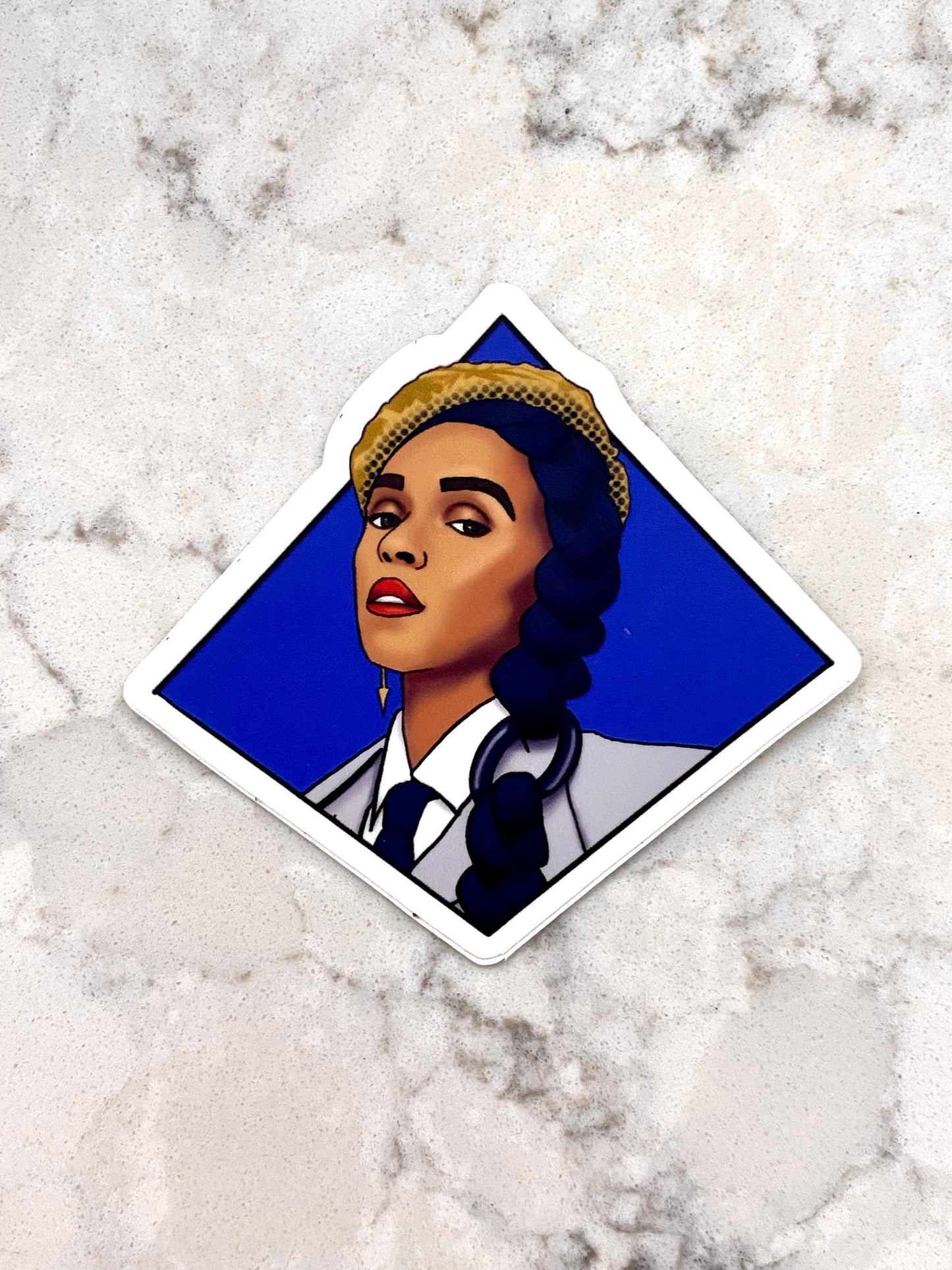 3” Vinyl Sticker Janelle Monáe Singer Inspiring Woman