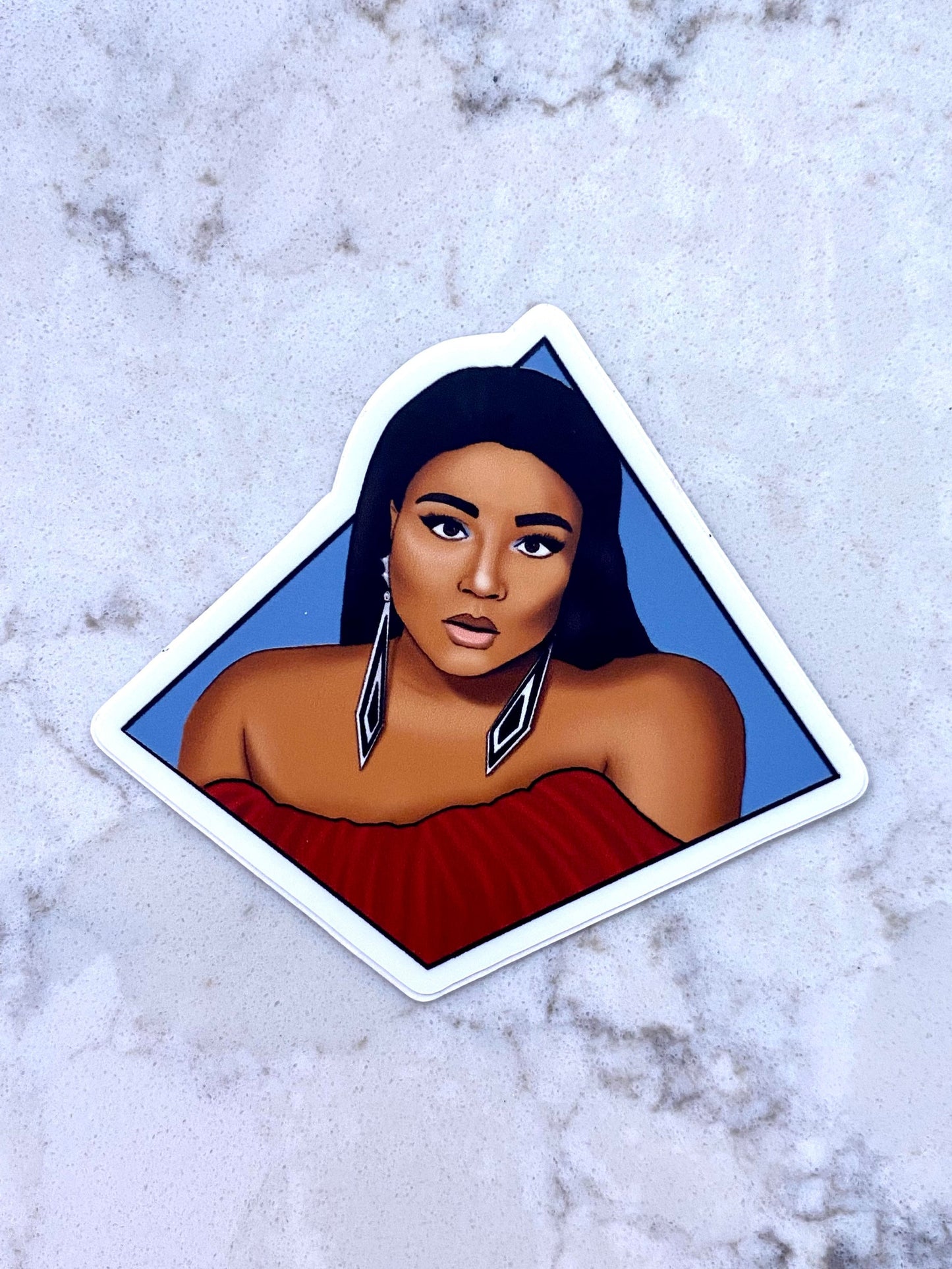 3” Vinyl Sticker Lizzo Singer Inspiring Woman