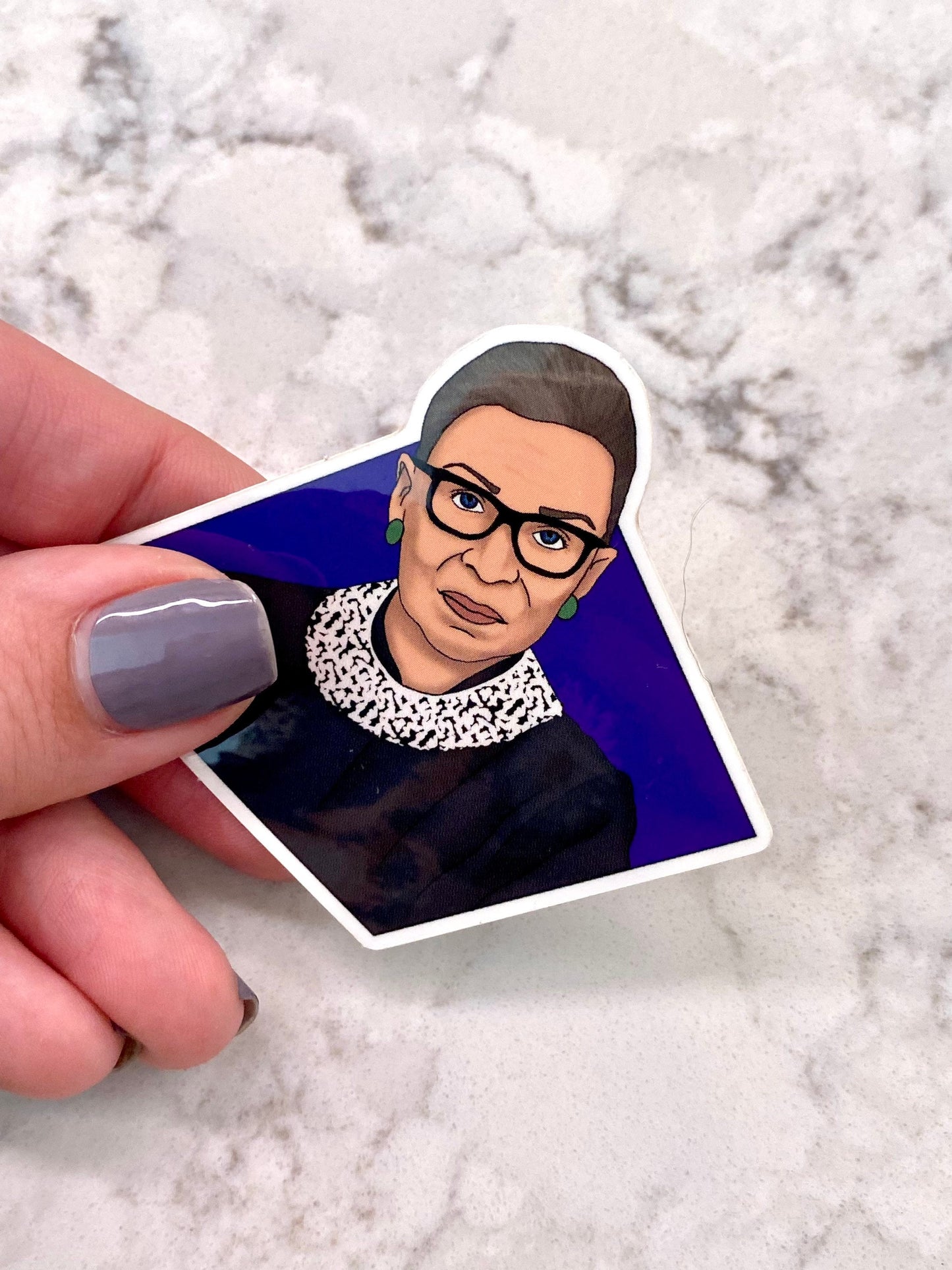 RBG 3” Vinyl Sticker Ruth Bader Ginsburg Inspiring Woman