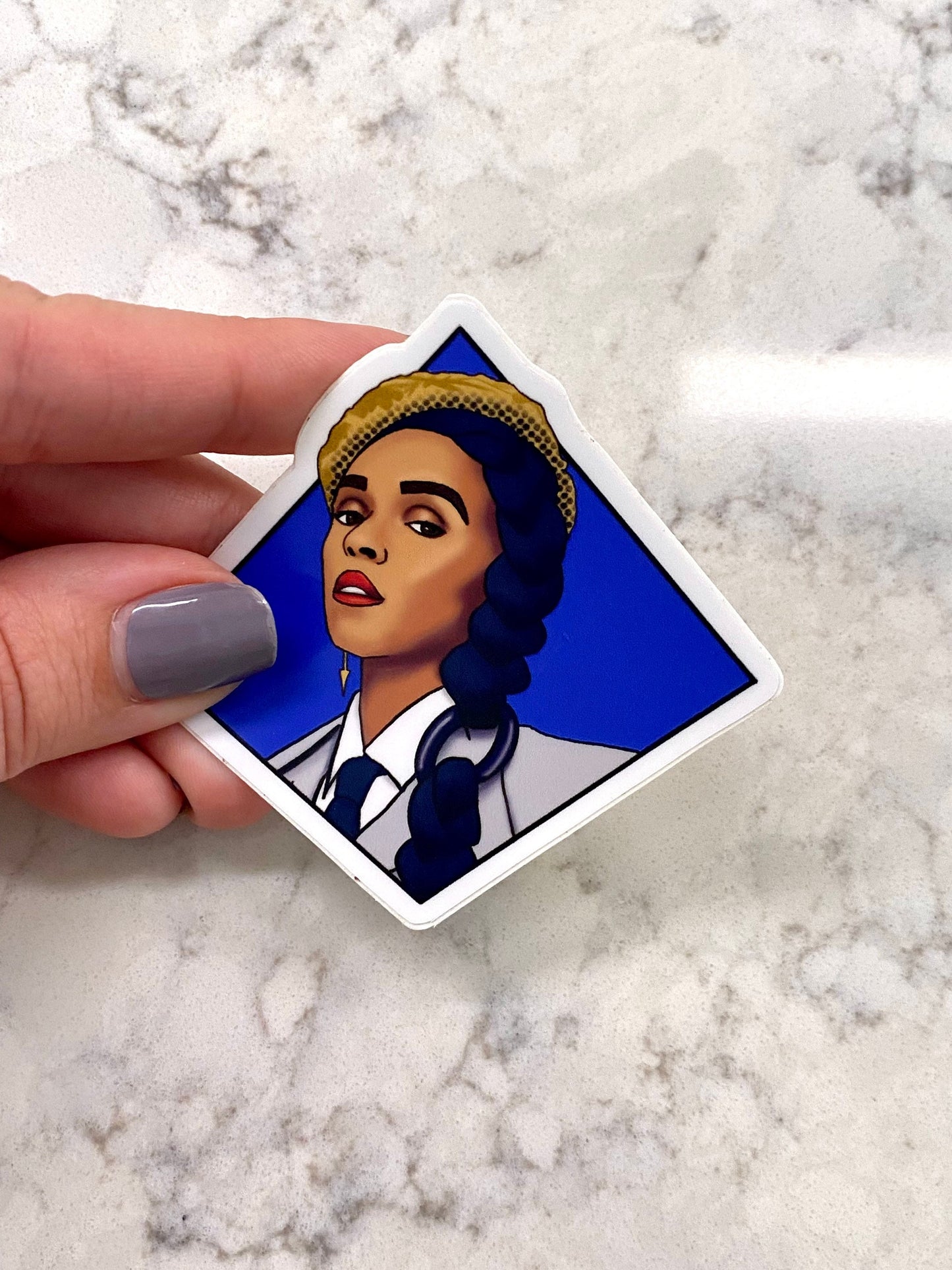 3” Vinyl Sticker Janelle Monáe Singer Inspiring Woman