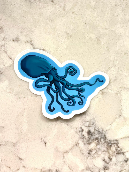 Sticker 3” Vinyl Cryptid Cryptozoology Kraken, Akkorokamui, Giant Octopus