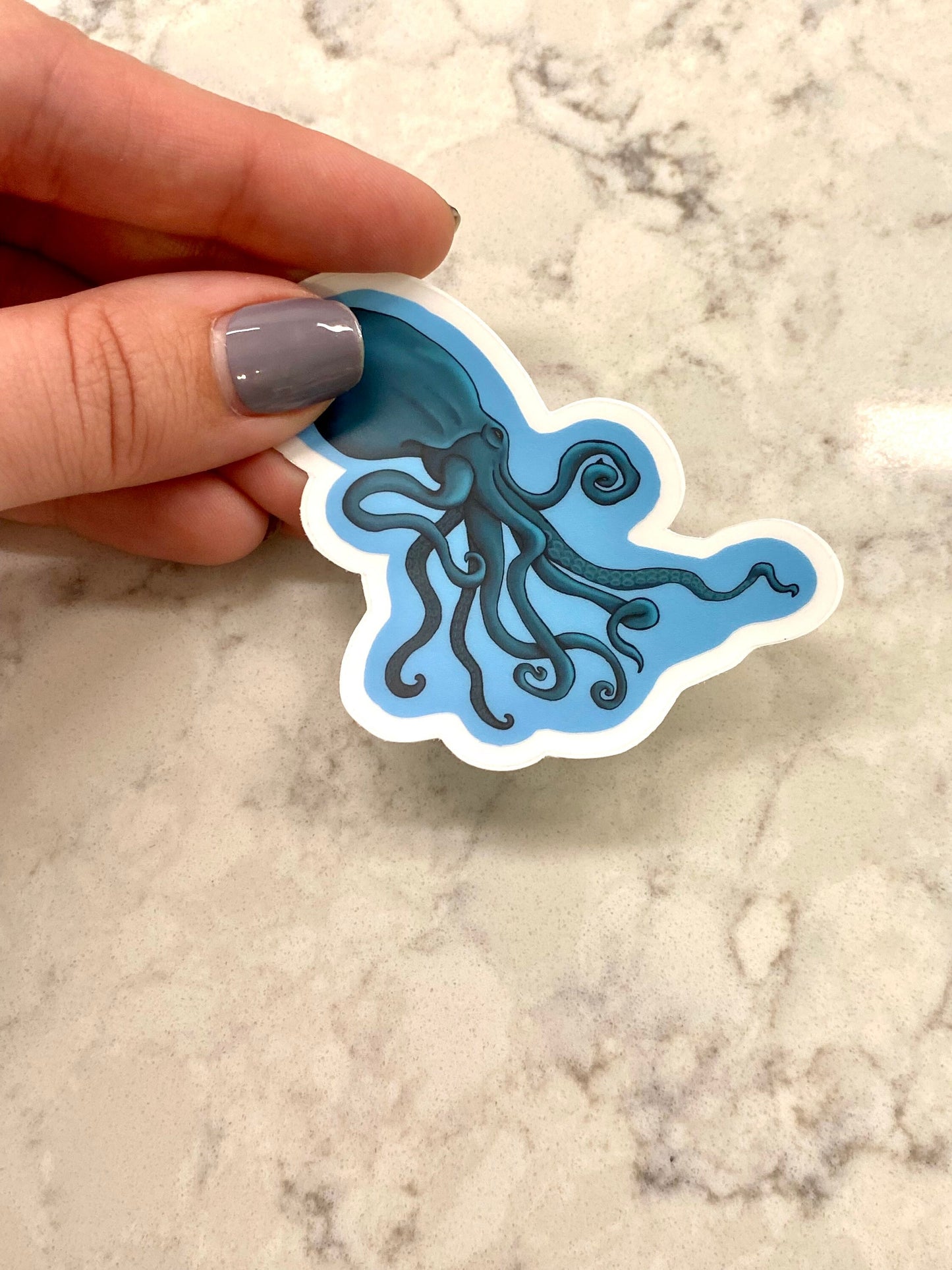 Sticker 3” Vinyl Cryptid Cryptozoology Kraken, Akkorokamui, Giant Octopus