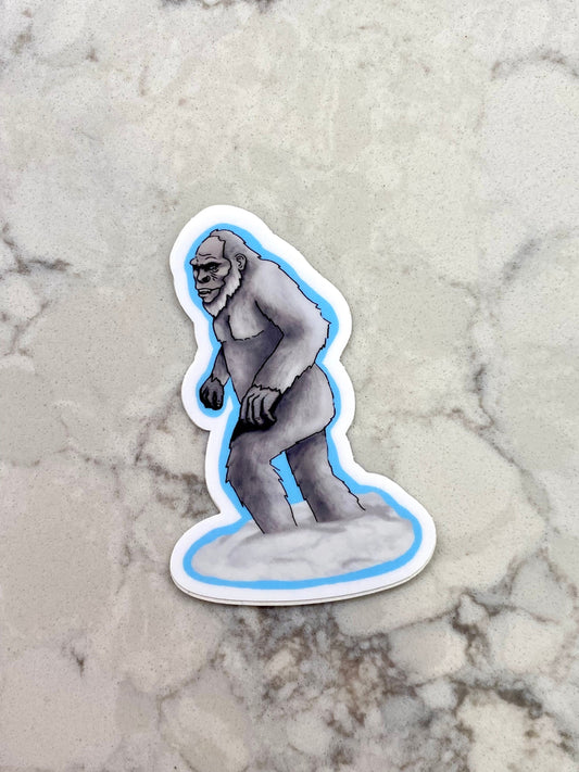 Sticker 3” Vinyl Cryptid Cryptozoology Yeti Abominable Snowman