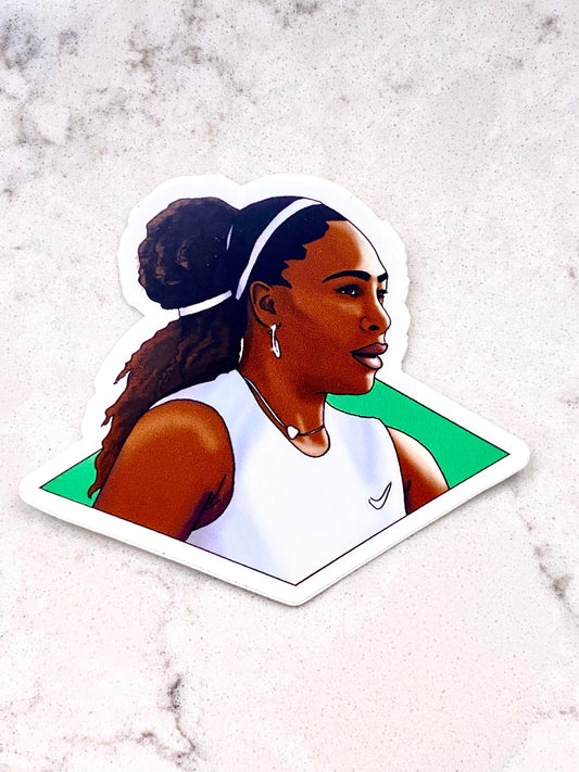 3” Vinyl Sticker Serena Williams Tennis Inspiring Woman