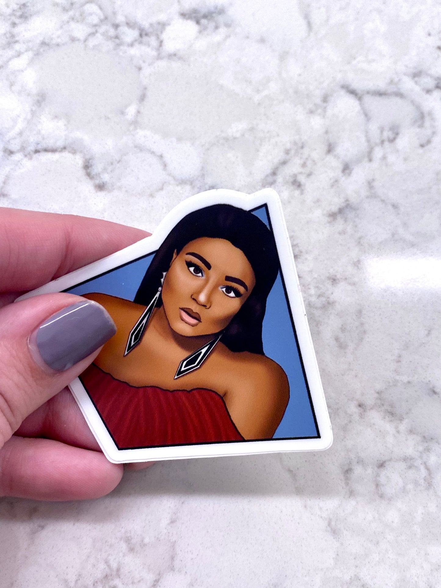 3” Vinyl Sticker Lizzo Singer Inspiring Woman